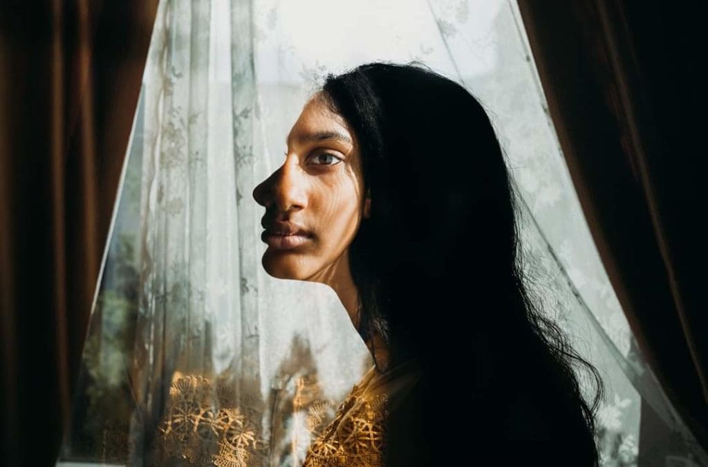 Portrait Winner June - A unique profile of a person split between side and front view of their face